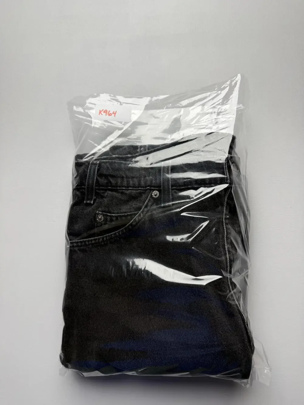 Vintage Levis 505 Jeans Mens 36x34 Charcoal Wash Regular Straight Orange Tab